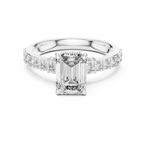 High Polish 925 Sterling Silver Moissanite <b>Diamond</b> <b>Ring</b> Wholesale Jewelry Factory OEM Manufacturer - Product Image 1