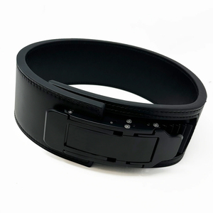 เข็มขัดยกน้ำหนักหนังวัวแท้แบบยูนิเซ็กซ์ สำหรับออกกำลังกาย ป้องกันการบาดเจ็บ พร้อมโลโก้สั่งทำพิเศษ และหัวเข็มขัดแบบคันโยก หนังกันน้ำ - Product Image 1