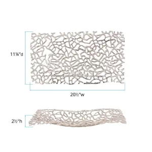 Plateau en corde métallique classique fait à la main pour la décoration intérieure de luxe, cadre de miroir contemporain, service de salon, multi-pièces, grand grossiste - Product Image 6