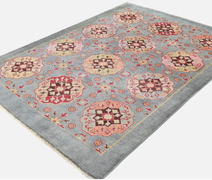 พรมถักมือ พรมเปอร์เซียหลากสี พรมตุรกีแบบโอชัก พรมสีสันสดใส พรมปูพื้นขนาด 8x10 ฟุต พรมปักลาย - Product Image 3