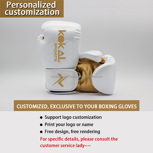 Guantes de Boxeo Profesionales Personalizados |   Guantes de Sparring de Cuero Genuino OEM - Product Image 2