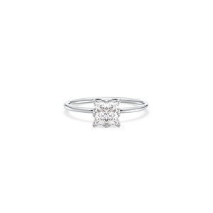 Bague solitaire en or massif 14 carats avec diamant de laboratoire certifié REYES IGI, diamant HPHT CVD, pour fiançailles - Product Image 2