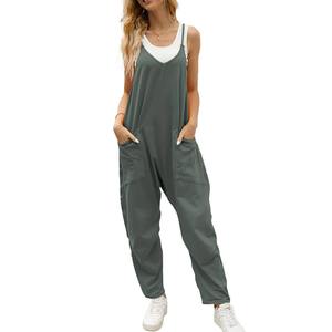 Nuevo Mono de Moda de Color Puro sin Tirantes con Pliegues, Pantalones Largos de Pierna Ancha, Traje de Dos Piezas Informal de Verano para Mujer - Product Image 4