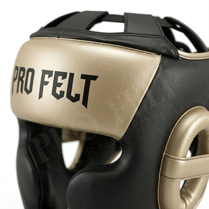 Heavy Duty Customized Full Face Boxing Head Guard <b>Adjustable</b> <b>Straps</b> Shock Absorption PU Leather Protective Sparring Head Pads - Product Image 4