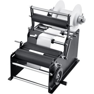 Etichettatrice Manuale Rotonda 15-20 pz/min, Applicatore Regolabile per Bottiglie 110V Usato con Componenti PLC Essenziali - Product Image 6