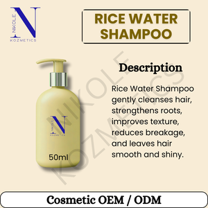 Lotion à l'eau de riz pour la croissance et le renforcement des cheveux, anti-chute, anti-pelliculaire, sans sulfate, nourrissante pour tous types de cheveux - Product Image 2