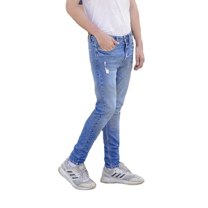 Nouveau jean bleu clair pour homme, pantalon décontracté et élégant, confortable et stylé, polyvalent, design tendance, toutes saisons, vente chaude - Product Image 1