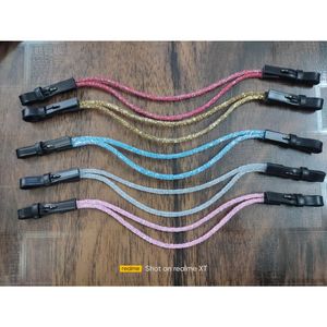 Súper calidad, ligera, 2mm, banda para cejas de cuero de cristal verde, cómoda brida occidental, accesorio para montar a caballo, frotamiento negro - Product Image 3
