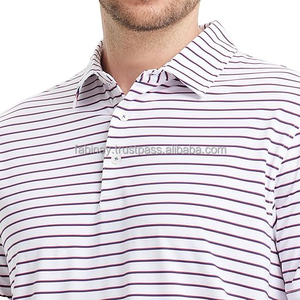 Polo en tricot respirant à fermeture éclair demi-quart pour hommes - Product Image 4