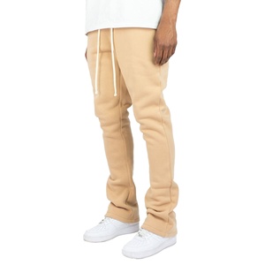 High Quality Men Trouser <b>Stacked</b> <b>Joggers</b> With Pocket Anti-wrinkle/anti Wrinkle Street Wear Men's Sweatpants Flare <b>Stacked</b> Pants - Product Image 1