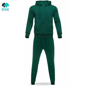 Ensemble de survêtement sportif pour homme, coupe ajustée, avec fermeture éclair intégrale, veste et pantalon rayés, 2 pièces - Product Image 5