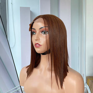 วิกผมสีน้ำตาลกาแฟขนาด12นิ้วพร้อมฝาปิด2x6ผมคู่คุณภาพสูงจากเวียดนาม - Product Image 2