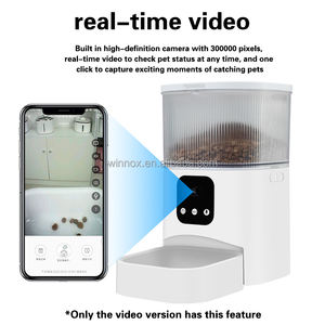 Stock Ready Productos Para Mascotas 3L Durable Acero inoxidable Grabación de voz Pet Bowling & Feeders Alimentador automático para mascotas Temporizador - Product Image 3