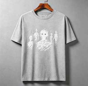 Men's O-Neck Raglan Sleeve <b>T</b>-<b>Shirt</b> 100% Cotton Animal <b>Sequin</b> Embroidery Casual Wear Front Logo Regular Fit Maroon Knitted - Product Image 5