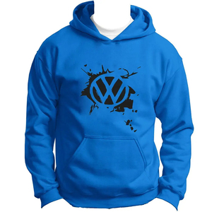 Sudadera con Capucha Personalizada con el Logotipo de VW, Diseño Gráfico Verde, Ropa Urbana Automotriz, para Entusiastas de Autos, Cultura Automotriz Alemana, Sudadera para Hombre - Product Image 6