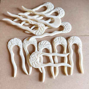 งานฝีมือแกะสลักด้วยมือจากกระดูกควายขาวแท้  งานฝีมือจากกระดูกควายธรรมชาติที่สวยงาม ราคาถูก - Product Image 6