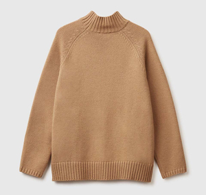 Suéter de Punto con Cuello Alto para Mujer, Jersey Casual de Manga Larga, Transpirable, Cálido para Invierno - Product Image 2