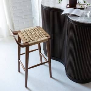 Tabouret de bar en bois de manguier Vandana Vertex Altis - Product Image 1