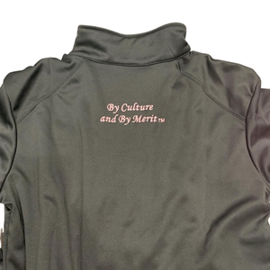 AKA Elite Black Track <b>Jacket</b> with Pink Trim Full Zip Embroidered Crest 1908 Women's Athletic <b>Jacket</b> Black Pink - Product Image 5