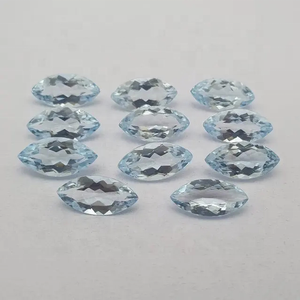 Topaze bleu ciel naturelle de qualité supérieure 2.5x5mm à facettes Marquise Cut pierres précieuses calibrées en vrac du fournisseur du fabricant - Product Image 2