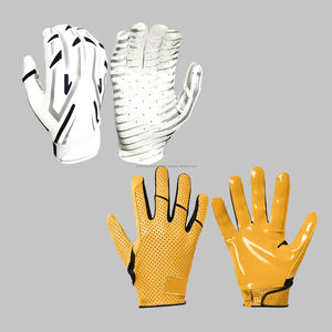Guantes de estilo moderno a un precio razonable Guantes de receptor de fútbol americano impresos con logotipo personalizado Venta al por mayor Los mejores guantes de receptor - Product Image 1