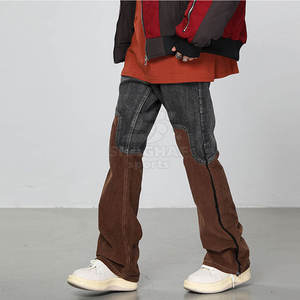 กางเกงยีนส์ทรงสลิมฟิต ดีไซน์หรูหรา สำหรับลุคสมาร์ทแคชชวล พร้อมการตกแต่งระดับพรีเมียม กางเกงยีนส์ผู้ชายแบบฟอก - Product Image 3