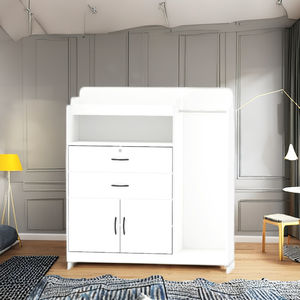 Armoire de rangement multifonction en bois pour enfants, avec tiroirs et espace de suspension, modèle 1164, OEM - Product Image 1