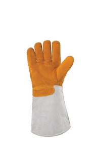 High Heat Resistance Anti-Cut Breathable Fleece-Lined Cowhide Leather Welder <b>Gloves</b> with Molten Metal Splash Protection <b>Type</b> a - Product Image 3