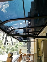Auvent manuel autonettoyant en aluminium anti-rouille avec protection UV pour extérieur, toit en polycarbonate pour balcon, terrasse et patio