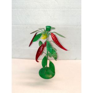 Wholesale Metal Flower Taper Candle Holder Green <b>Leaf</b> Candlestick Stand Wedding Table Centerpiece Home Decorative Taper Holder - Product Image 5