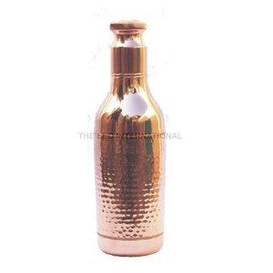 Bouteille d'eau moderne en acier inoxydable revêtu bleu ciel, écologique, avec couvercle, logo personnalisé, forme ronde - Product Image 3