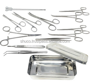 Top Quality Stainless Steel Basic Minor Surgery Kit Surgical Instruments Set of <b>13</b> Pcs Packed in Polish Stainless Steel Box - Product Image 1