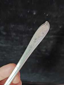 Vintage Silver Plated Serving <b>Forks</b>, French White Metal Cutlery, Tableware <b>Forks</b>, Unique silver plate <b>forks</b>, Sardine <b>Fork</b> Ornate - Product Image 2
