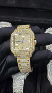 Pass Diamond Tester Hip Hop <b>Iced</b> <b>Out</b> Automatic Jewelry <b>Watch</b> Luxury Stainless Steel Mechanical Buss Down VVS Moissanite <b>Watch</b> - Product Image 3