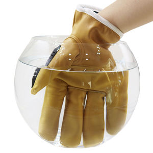 Gants de travail pour hommes en cuir de vachette grainé, résistants à l'usure et imperméables, pour la construction et la protection, en promotion aux États-Unis - Product Image 3