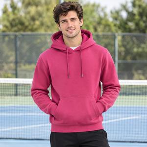 Sweat-shirt à capuche côtelé pour homme, coupe classique, manches longues, en coton doux, avec logo personnalisé pour les marques de mode modernes - Product Image 6
