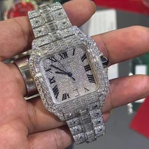 Fournisseur professionnel de montres en alliage avec diamant cultivé en laboratoire, carré 40 mm, pour hommes et cadeaux, prix d'usine, provenance Inde, style antique - Product Image 2