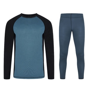 Vêtements de sport pour hommes, sous-vêtements de compression à manches longues, à blocs de couleur, séchage rapide, vêtements de sport, gym, course à pied - Product Image 3