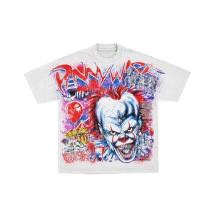 T-shirt blanc à manches courtes pour homme, imprimé personnalisé, coupe classique, col roulé, formel, 100% coton, tissu tricoté - Product Image 1