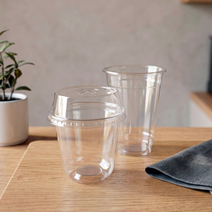 Wholesale 95mm PP <b>Plastic</b> 12 16 20oz Disposable Beverage <b>Cup</b> with Dome Lid - Product Image 1