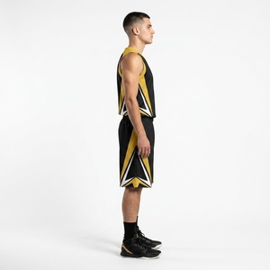 Custom Soft Touch Polyester Basketball Uniform Set Anti Friction Sublimated Basketball Kit Comfortable Team <b>Athletic</b> Apparel - Product Image 3