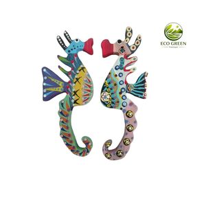 Arte de Pared de Peces de Madera Pintado a Mano, Estilo Art Deco, Escultura de Madera Ecológica con Impresión UV - Product Image 4
