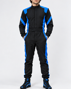 Men's Black Blue Full Sleeve Polyester/Nylon Flame Retardant Quick Dry <b>Waterproof</b> Motorcycle Racing Suit <b>All</b> Seasons Color - Product Image 3