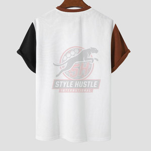 Camiseta de marca privada para hombre, cómoda, 100% algodón, corte holgado, estampada, transpirable, hecha en Pakistán - Product Image 2