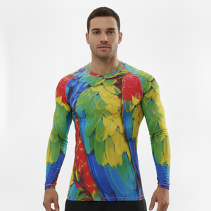 Men's Compression <b>Long</b> <b>Sleeve</b> Sports Athletic Rash Guard Cool Dry Workout Base Layer <b>Undershirt</b> Fitness TShirt Summer - Product Image 4