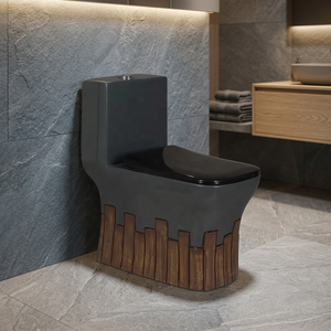 WC monobloc en céramique Vistaar Modern One Piece, à siphon en S, sanitaires pour salle de bain design. - Product Image 2