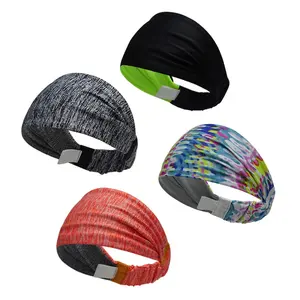 Headbands Tie on Headband for Women Men Running Athletic Hair Head Band Elastic Sports Sweat Basketball Sweatband