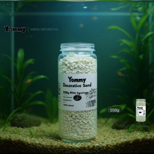 Arena Decorativa Yommy 550g, Grava Blanca para Acuario - Product Image 3