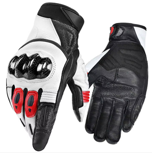 Gants de moto en cuir pour la course, gants de protection pour motards, gants de moto respirants pour une utilisation en extérieur - Product Image 6