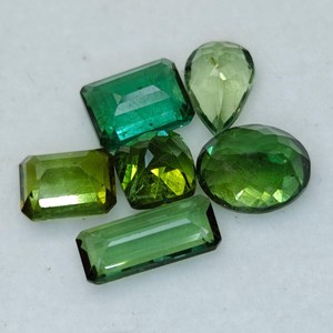 Tourmaline Verte Naturelle en Pierre Précieuse Non Montée, Coupe Coussin, 6-8mm, 11 Carats, pour Bagues, Boucles d'Oreilles et Bijoux - Product Image 4